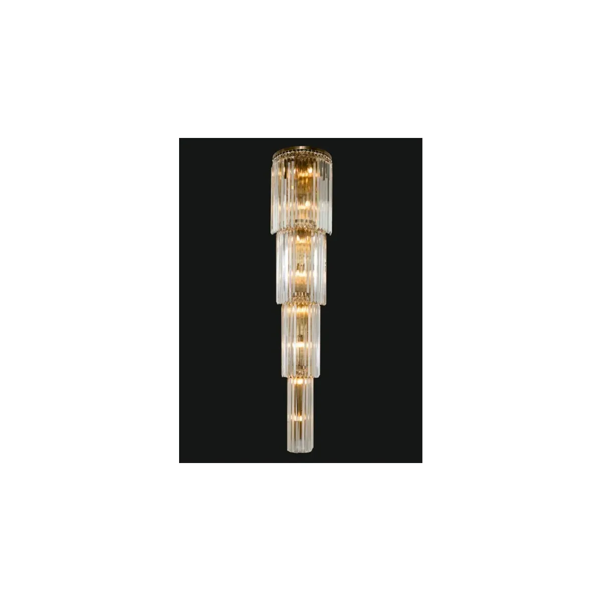 Luxury Crystal Wall Lamp with Gold Finish - Modern Decorative Sconce Light by Luxury Group International