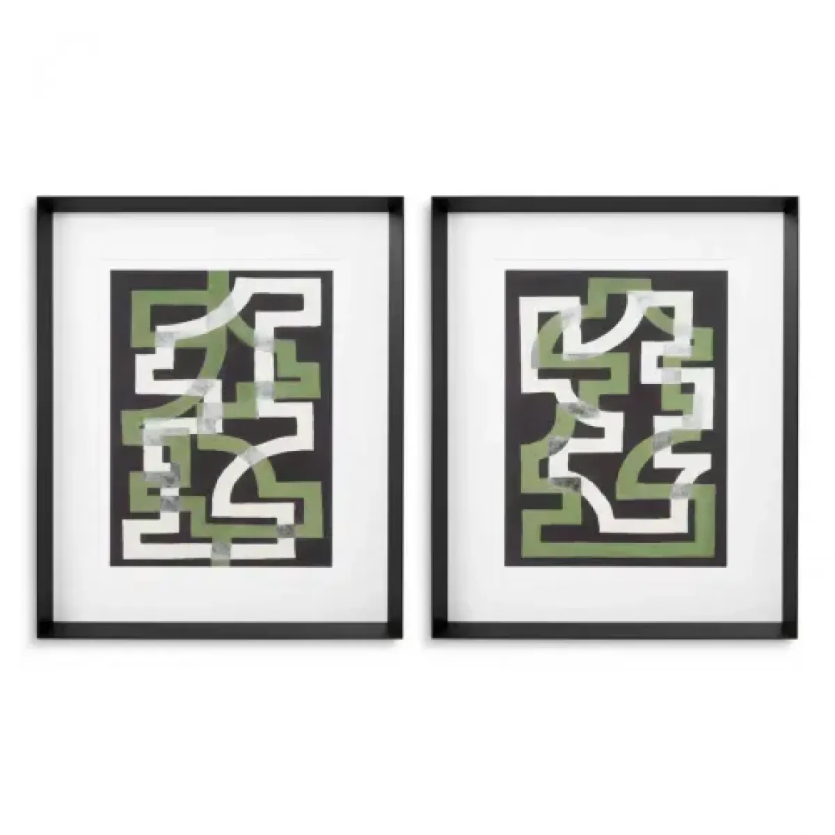 Luxury Decorative Trellis Pattern Prints (2 pcs.) Front View by Luxury Group International