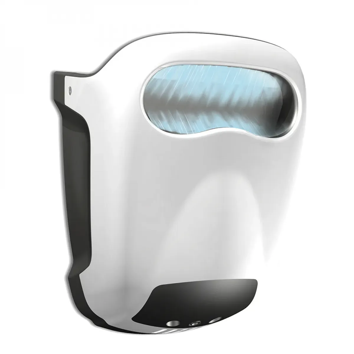 Luxury Eco-Jet Automatic Hand Dryer with LED Status Indicators in White & Grey Color Variations by Luxury Group International