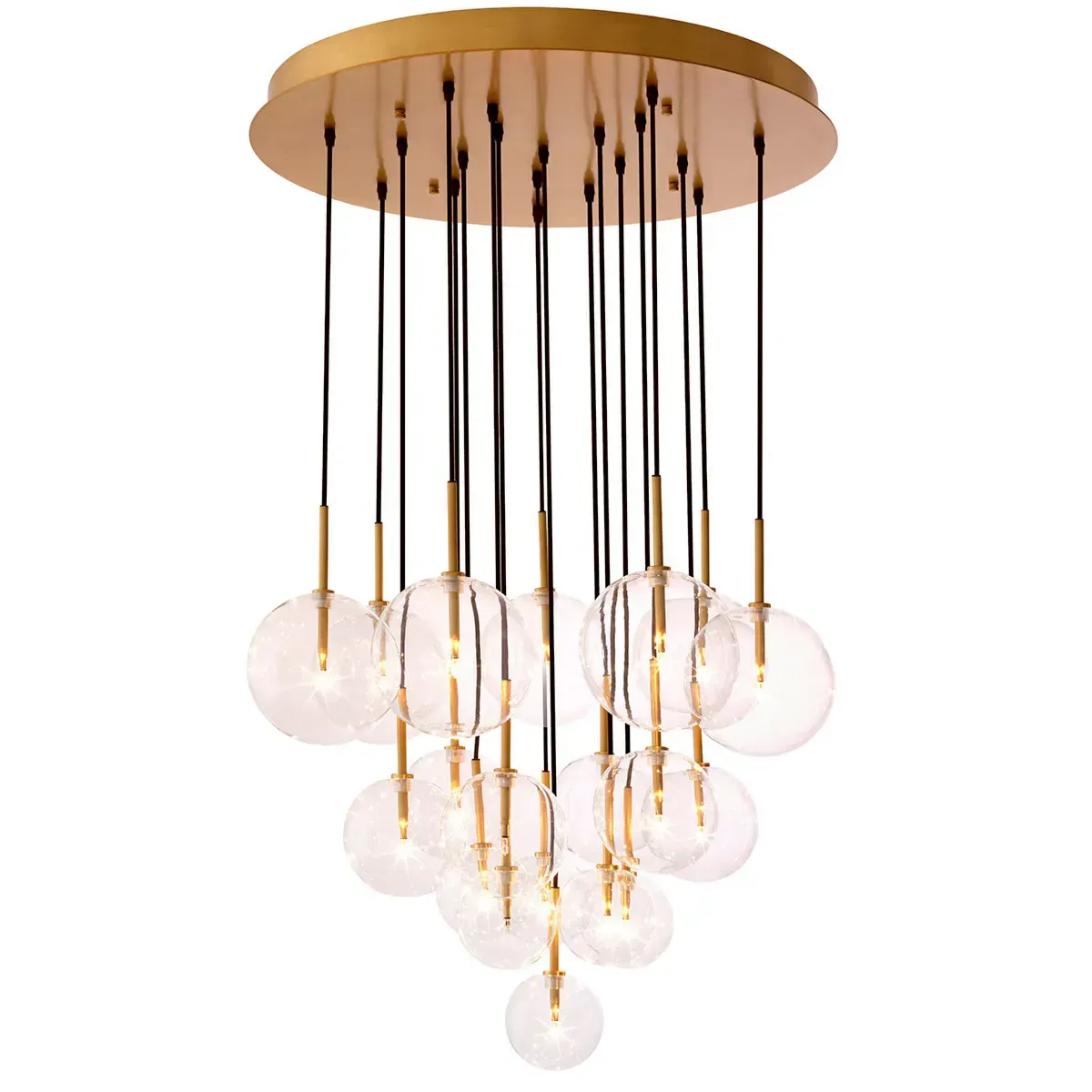 Lampadario Cluster di Sfere in Vetro di Lusso – Lampada a Sospensione Moderna Multi-Luce di Luxury Group International