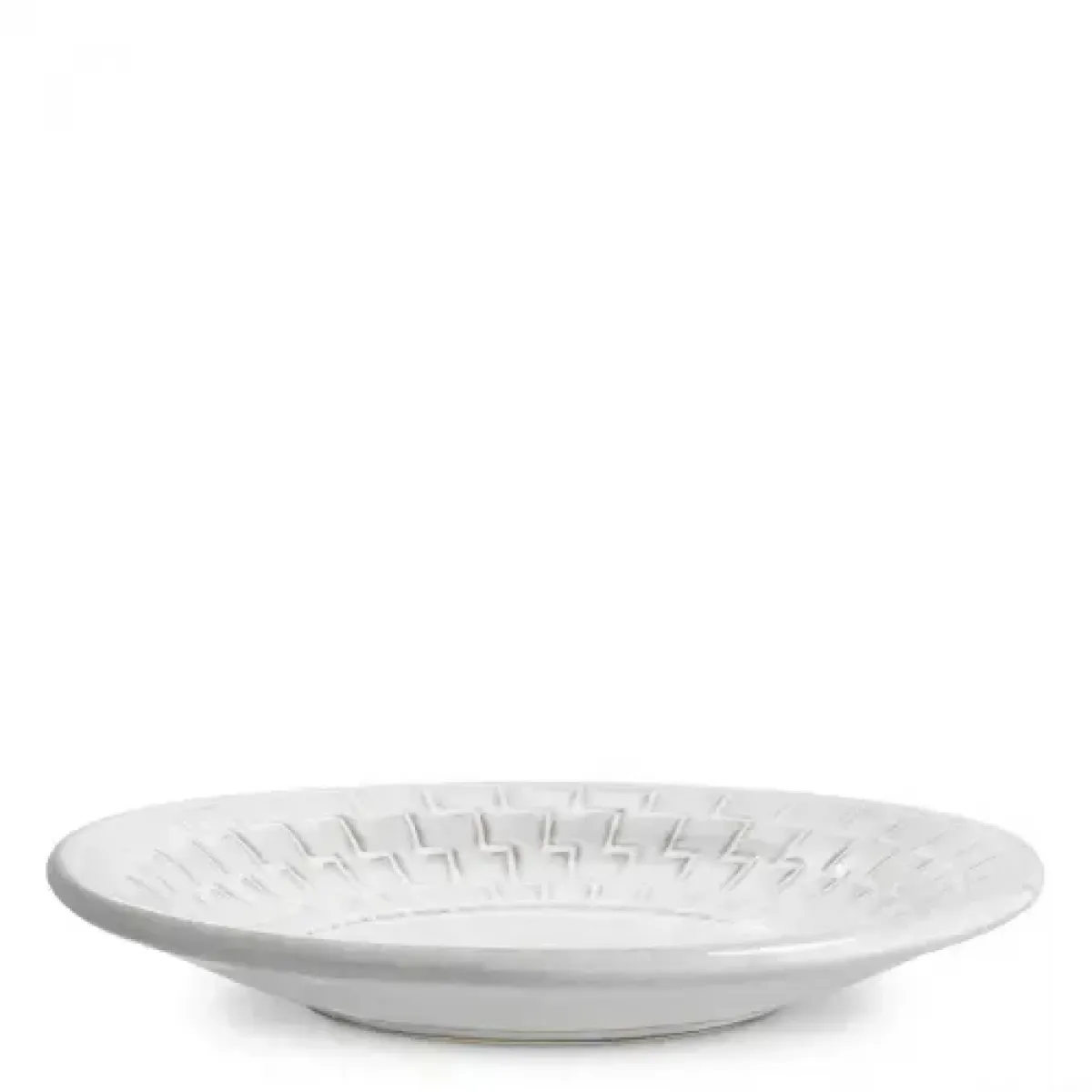 Luxury Off-White Ceramic Bowl Front View by Luxury Group International