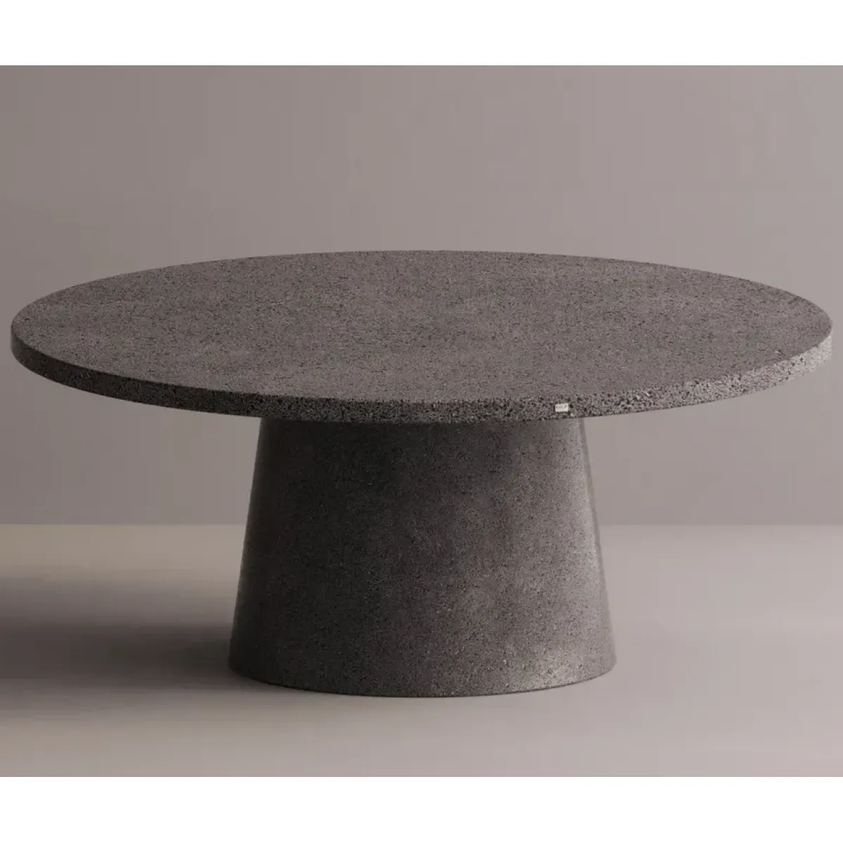 Luxury Round Pedestal Stone Dining Table for Indoor & Outdoor Living Spaces (L SIZE) by Luxury Group International