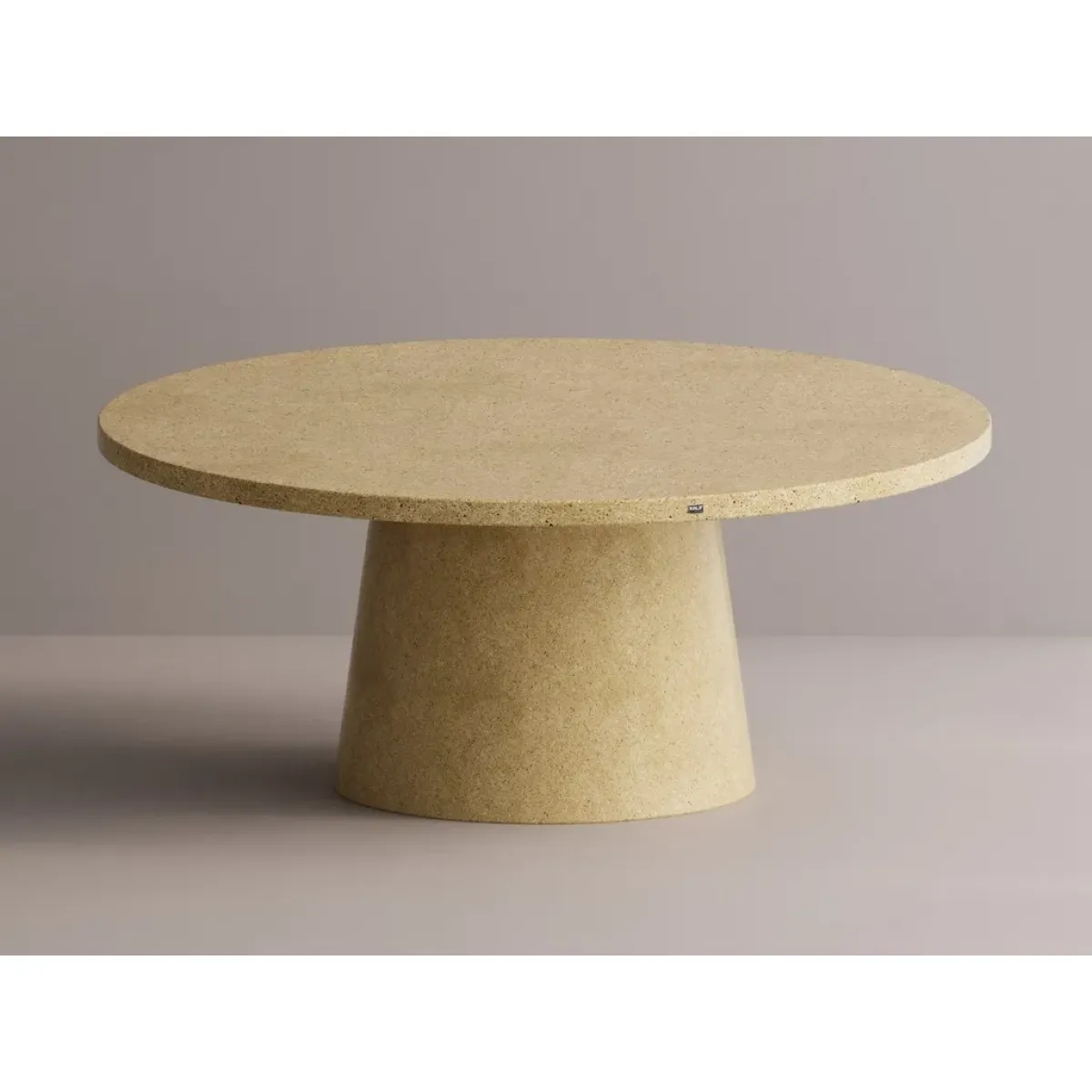 Luxury Round Pedestal Stone Dining Table for Indoor & Outdoor Living Spaces (L SIZE) by Luxury Group International