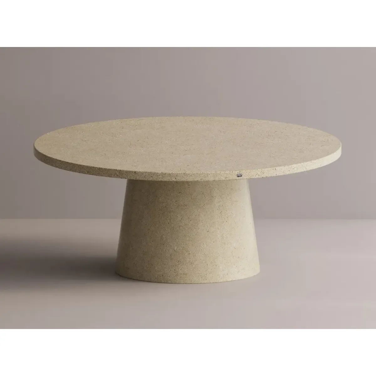 Luxury Round Pedestal Stone Dining Table for Indoor & Outdoor Living Spaces (L SIZE) by Luxury Group International