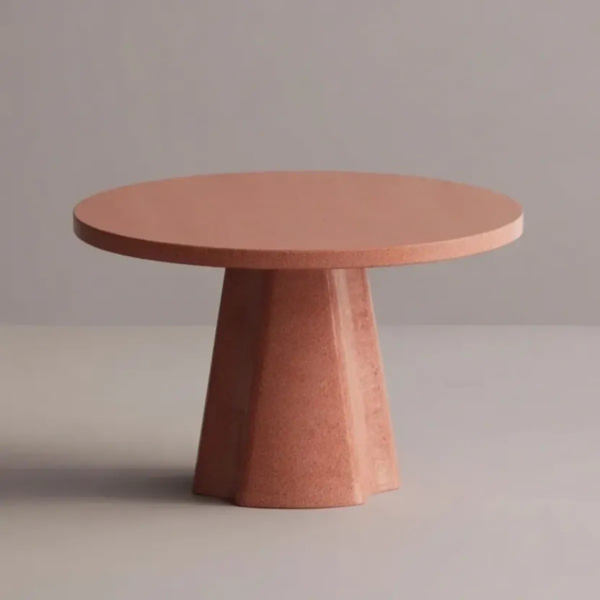 Luxury Round Red Dining Table – Modern Designer Pedestal Table by Luxury Group International