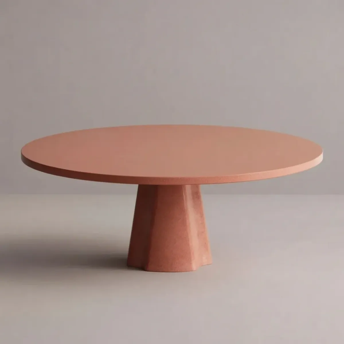 Luxury Round Red Dining Table – Modern Designer Pedestal Table by Luxury Group International