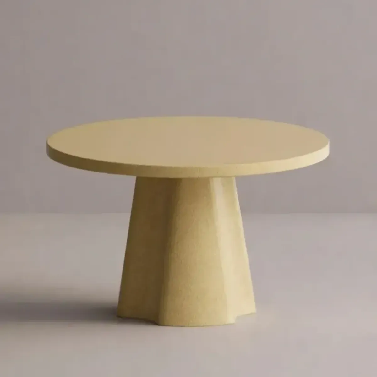 Luxury Round Yellow Dining Table – Modern Designer Pedestal Table by Luxury Group International