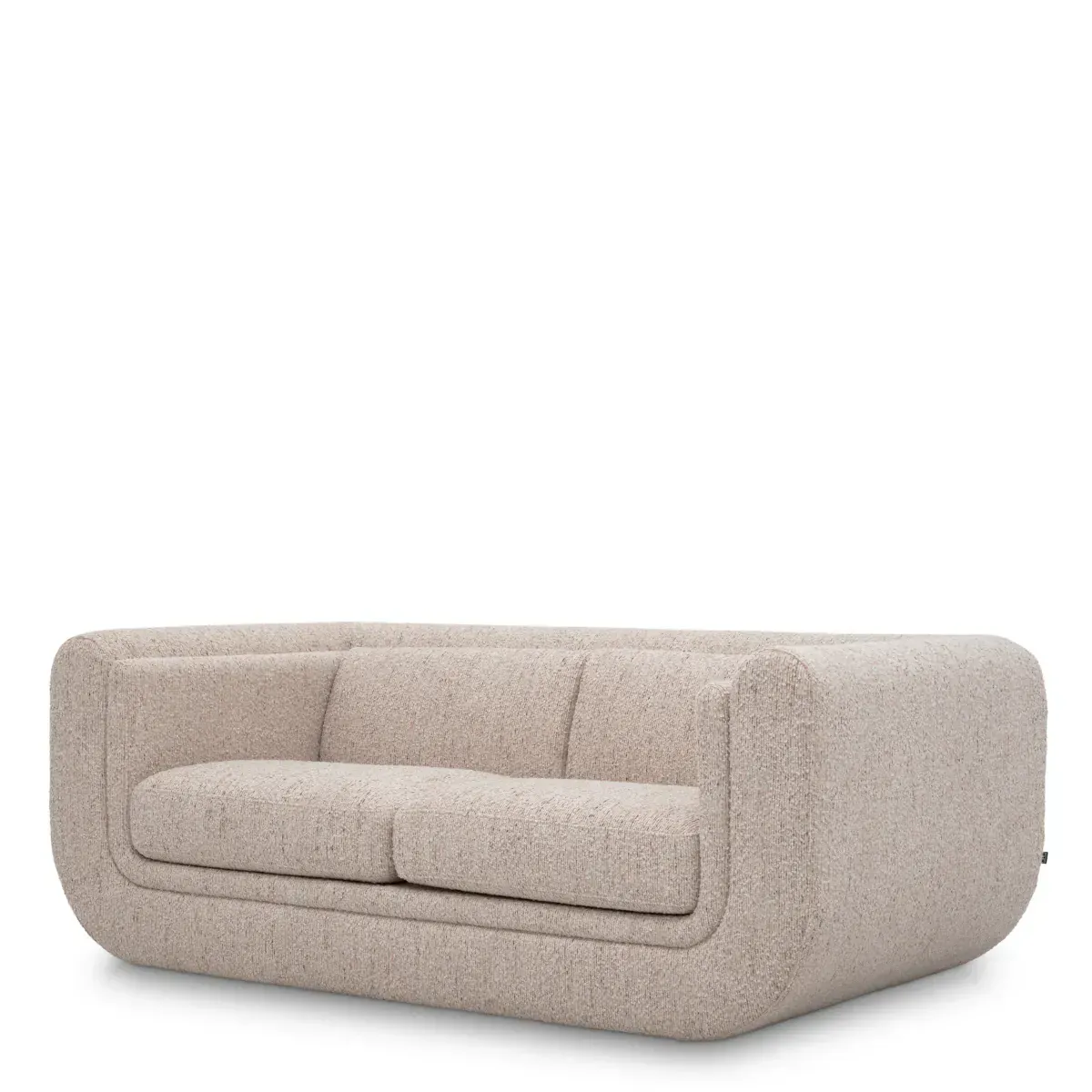 Luxus Skulpturales Beiges Sofa mit Geschwungener Form und Kokon-Silhouette von Luxury Group International