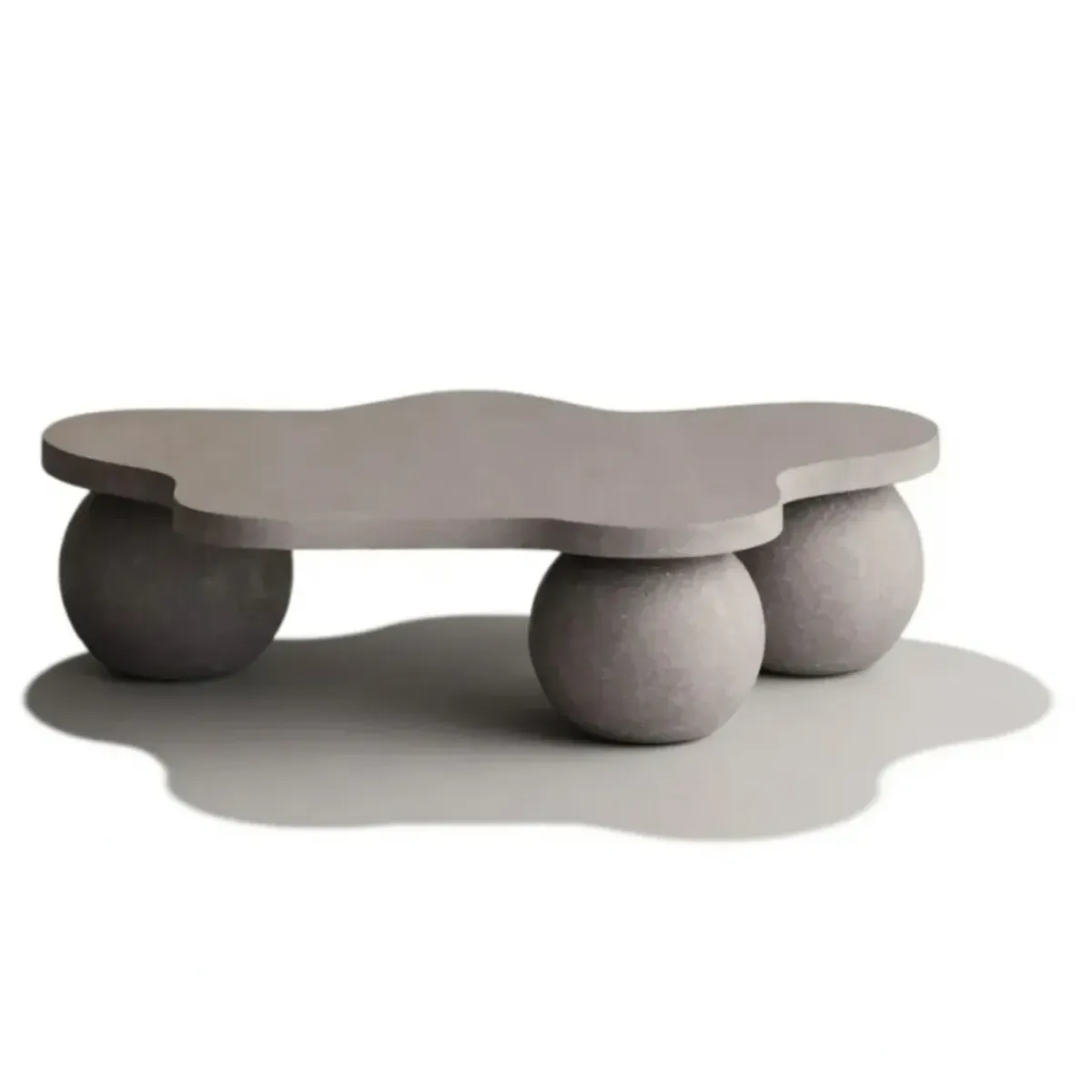 Table Basse Sculpturale en Béton de Luxe au Design Organique Moderne par Luxury Group International