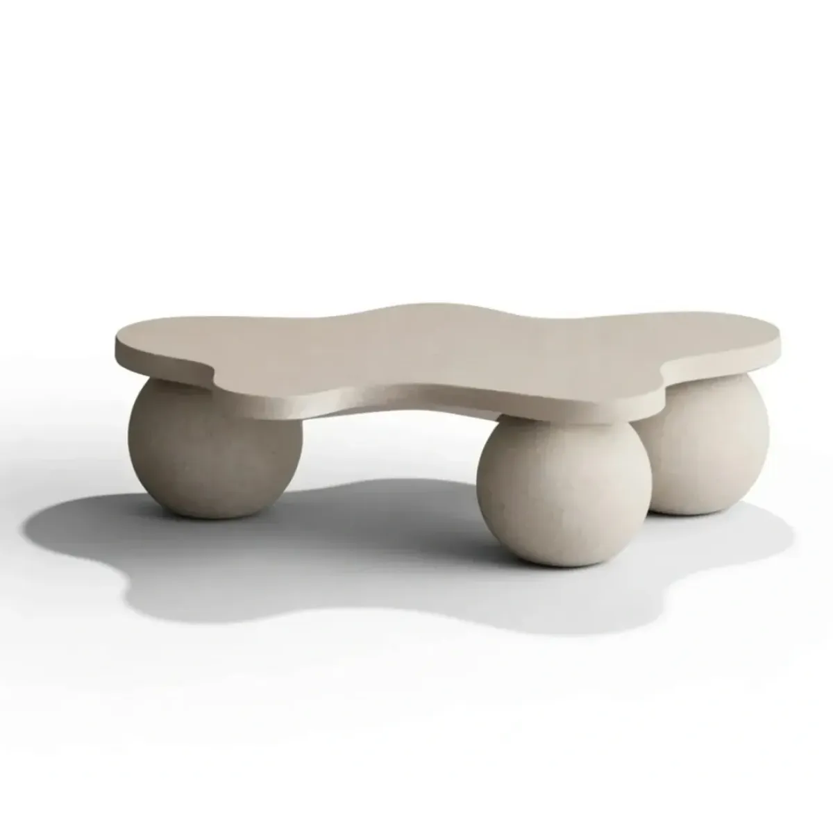 Table Basse Sculpturale en Béton de Luxe au Design Organique Moderne par Luxury Group International