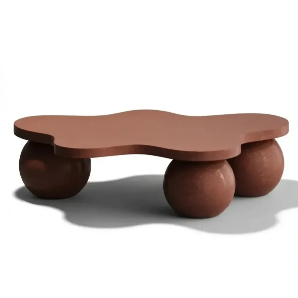 Table Basse Sculpturale en Béton de Luxe au Design Organique Moderne par Luxury Group International