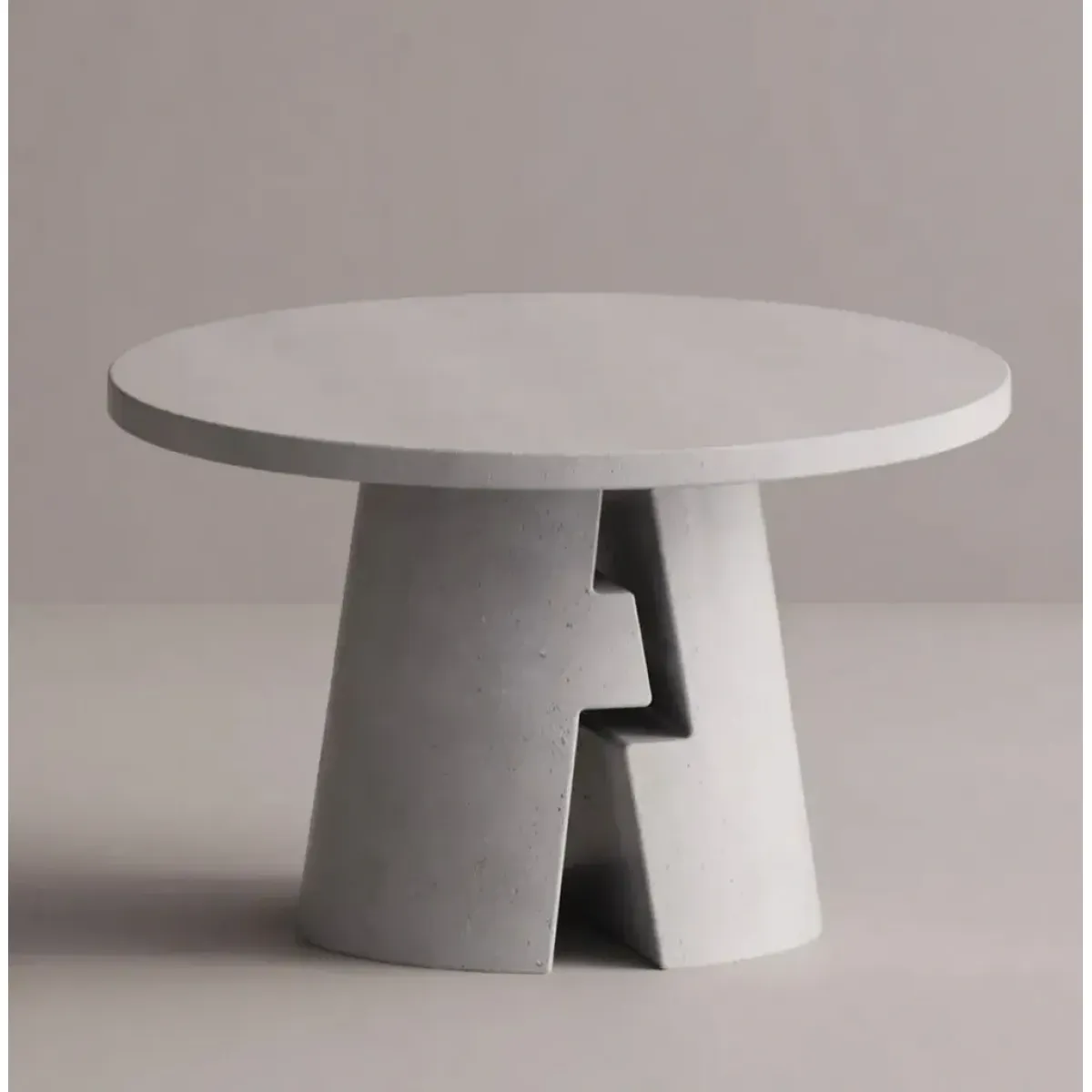 Luxury Sculptural Round Pedestal Table for Indoor & Outdoor Space by Luxury Group International