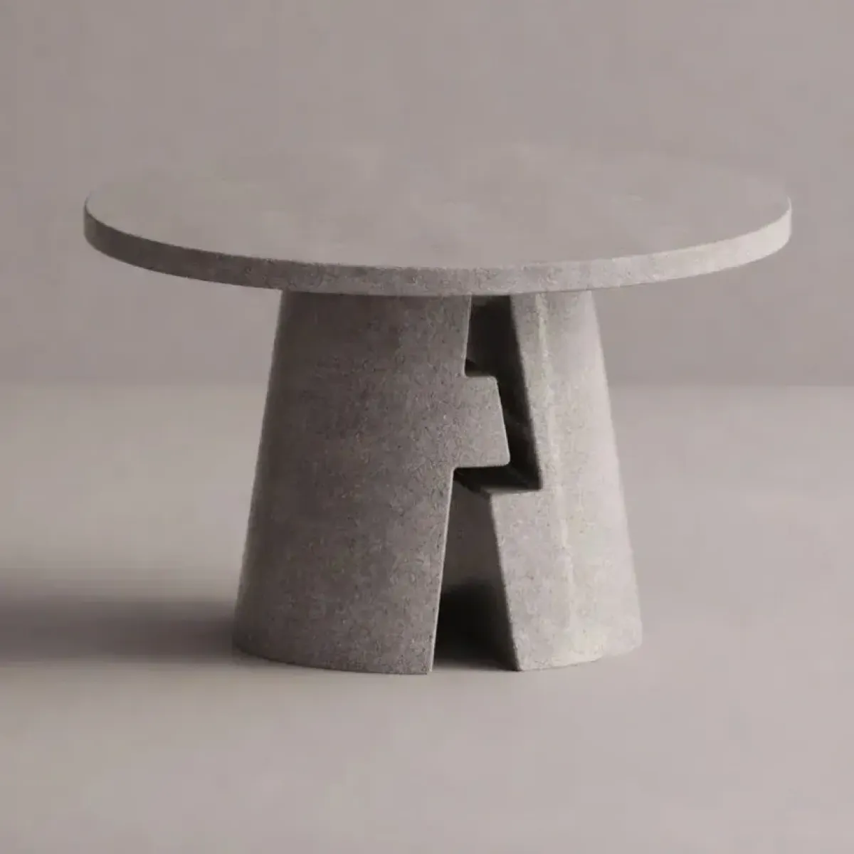 Luxury Sculptural Round Pedestal Table for Indoor & Outdoor Space by Luxury Group International