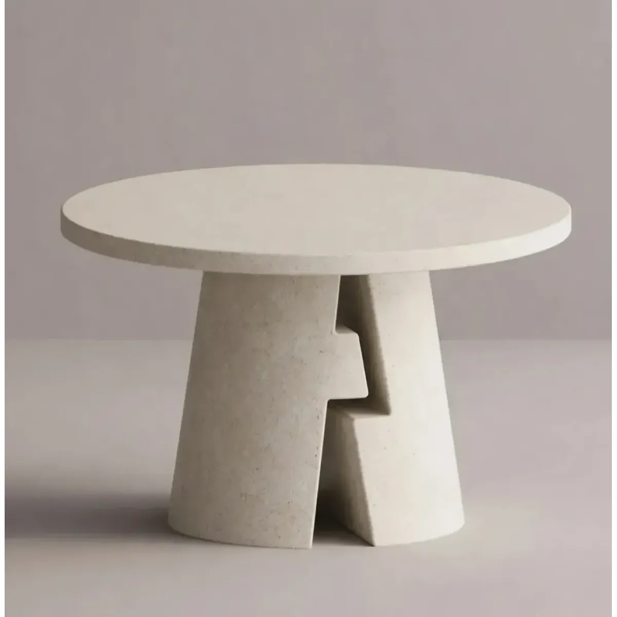 Luxury Sculptural Round Pedestal Table for Indoor & Outdoor Space by Luxury Group International