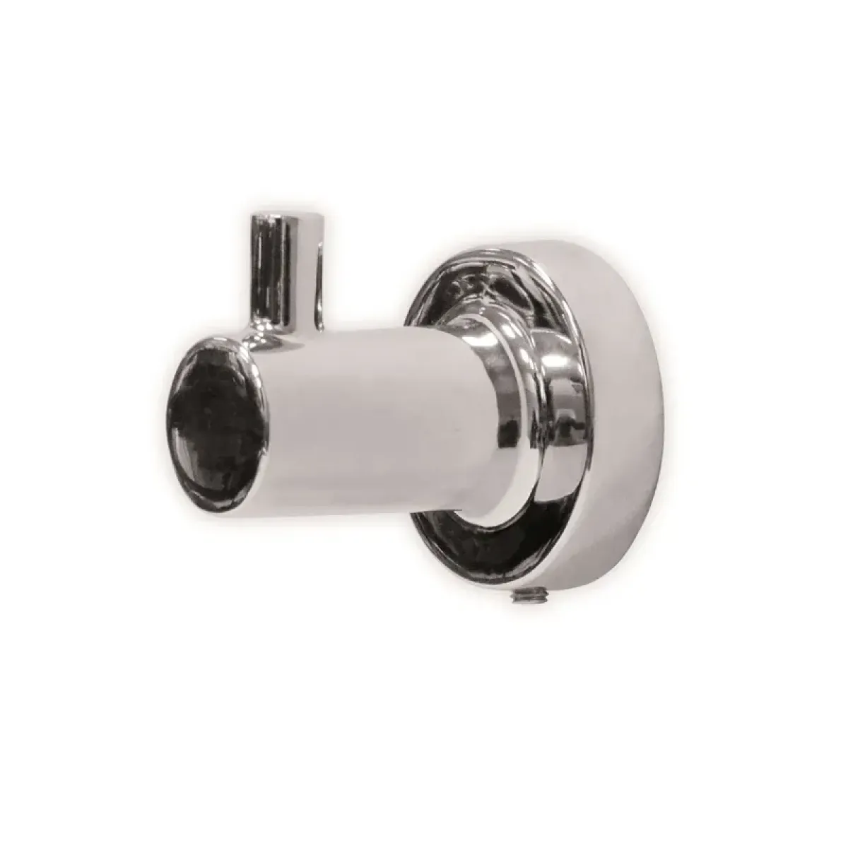 Luxury Single Head Chrome Plated Bath Robe Hanger Front View by Luxury Group International