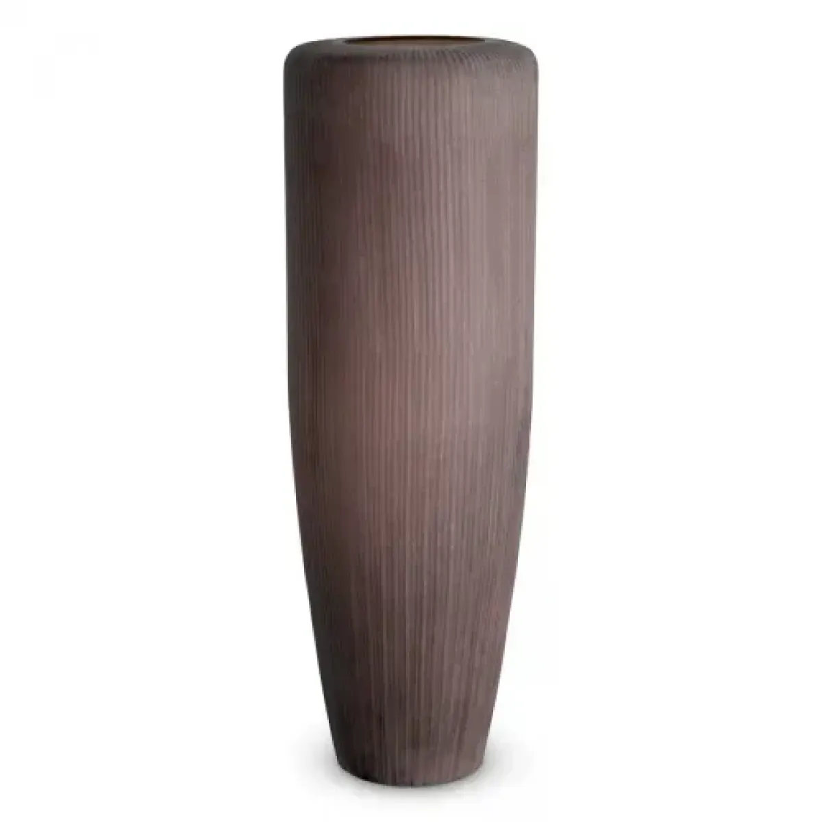 Luxury Stone Finish Tall Designer Vase Front View by Luxury Group International