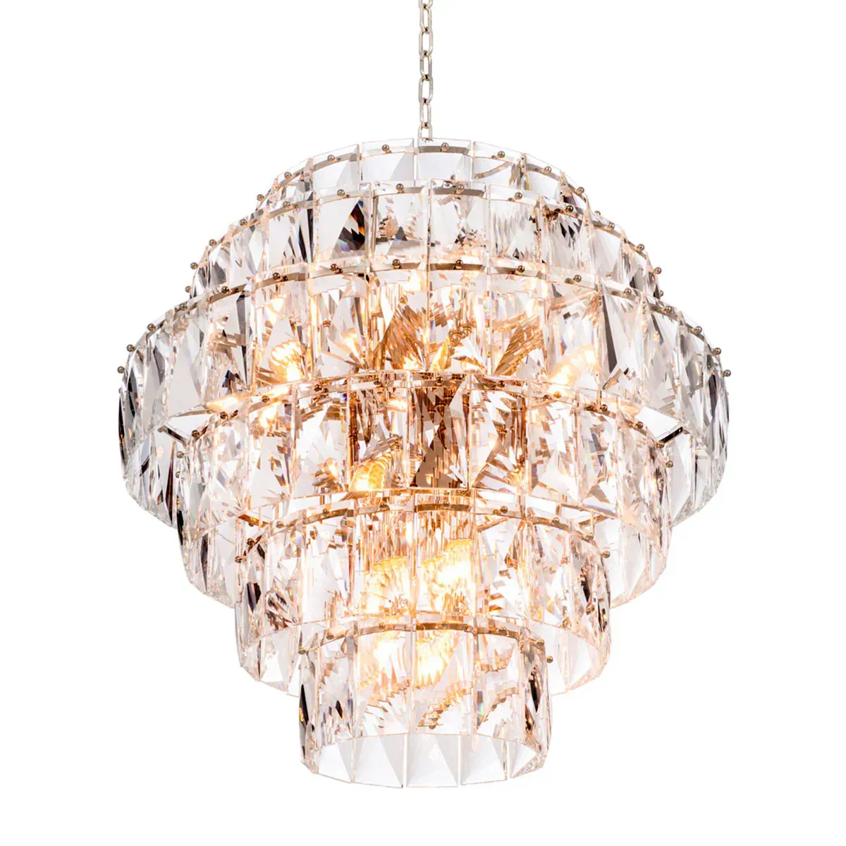 Lampadario di Cristallo a Più Livelli di Lusso – Illuminazione a Sospensione Moderna Multistrato di Design di Luxury Group International