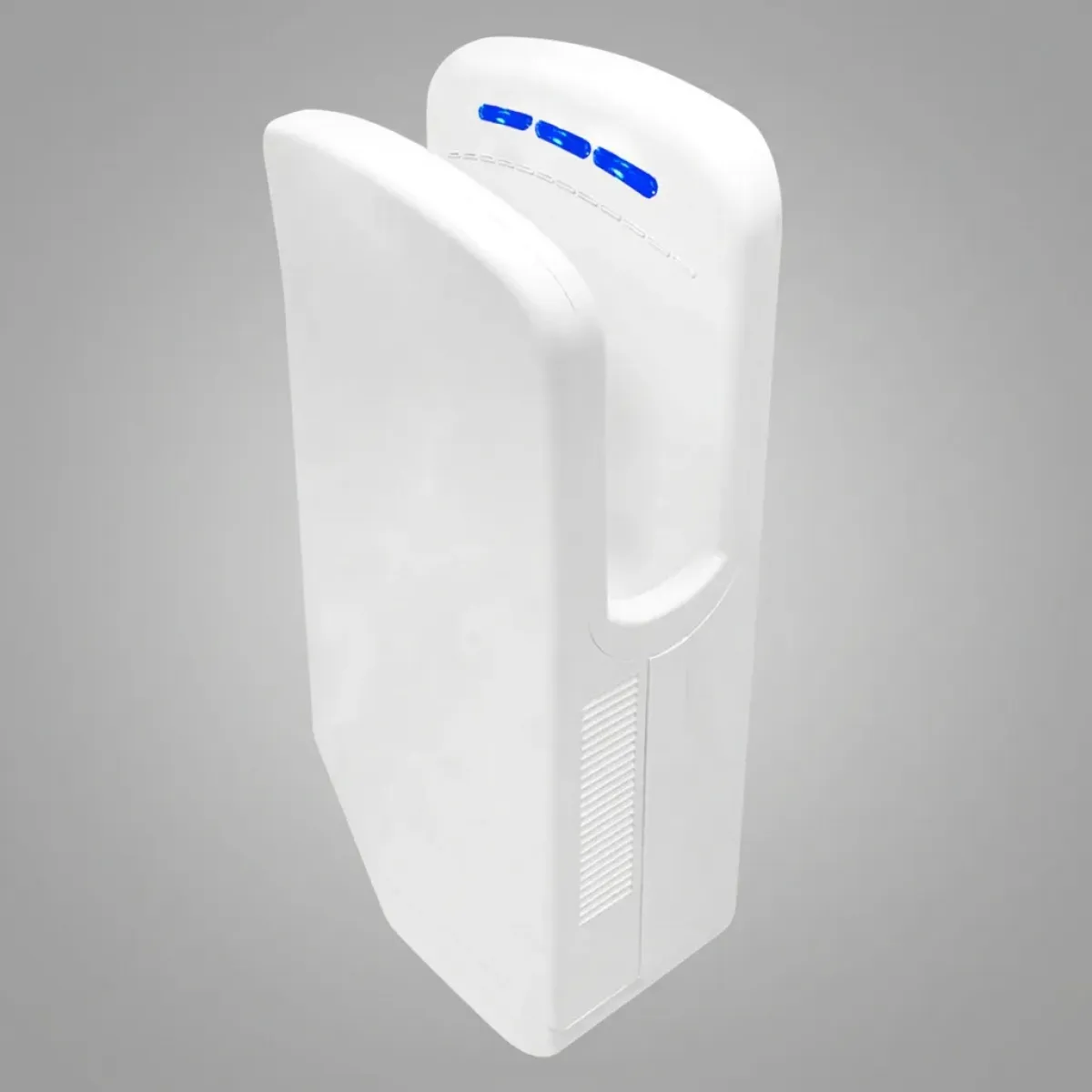 Luxury White High-Speed Automatic Hand Dryer with Antibacterial Filtration System Front View by Luxury Group International