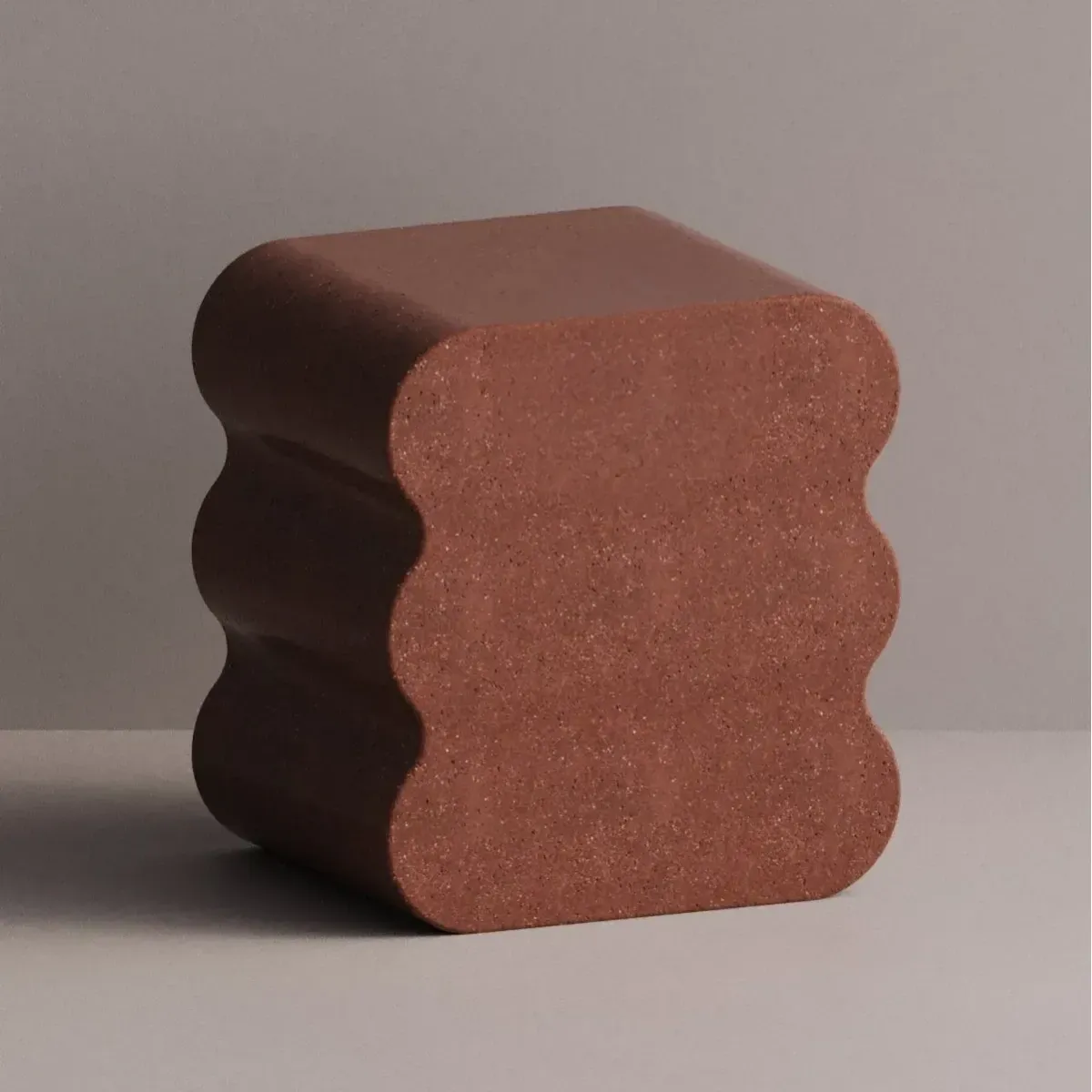 Modern Sculptural Concrete Bedside Table for Luxury Bedrooms by Luxury Group International