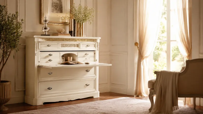 Bright Luxury, Beautifully Balanced: White 6 Drawer Dressers for Refined Interiors