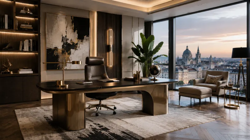 Commanding Elegance: Luxury Desks That Define Authority in European Home Offices