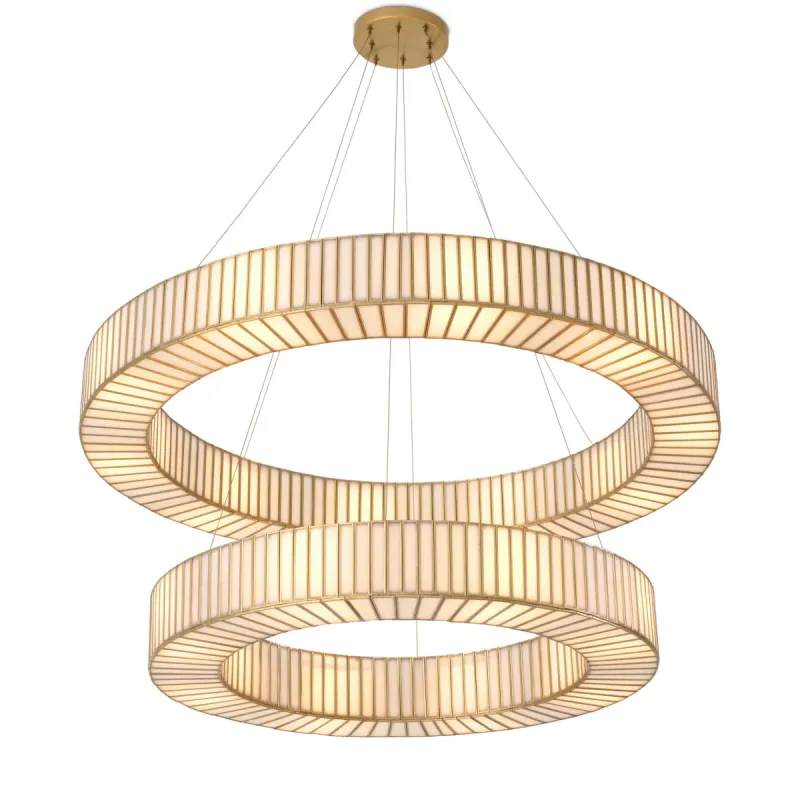 Lampadario a Sospensione LED Anello Moderno di Lusso – Elegante Lampadario Circolare a Strati di Luxury Group International