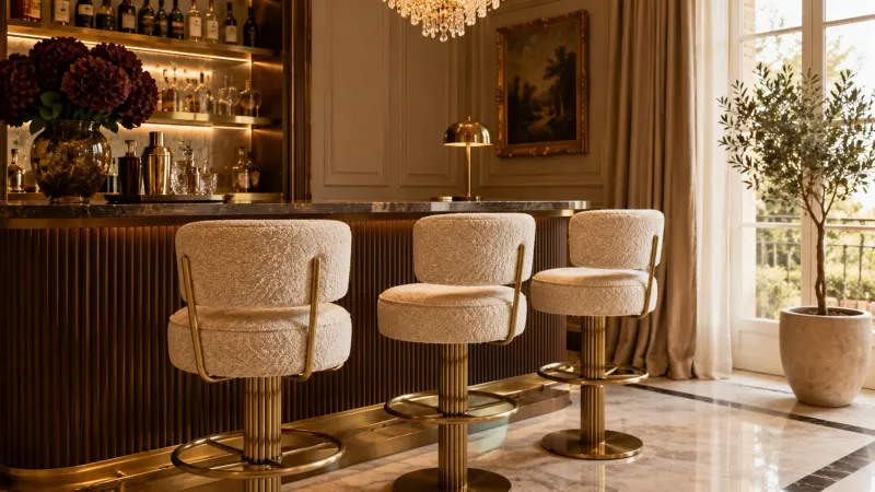 Heritage at the Bar: How Vintage Bar Stools Bring Character to Classic Luxury Interiors