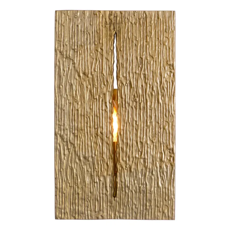 Luxury Gold Textured Wall Sconce with Vertical Design for Sophisticated Interiors by Luxury Group International