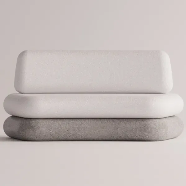 Luxury Armless Outdoor Lounge Sofa with Solid Concrete Base - Luxury Hotel Furniture by Luxury Group International