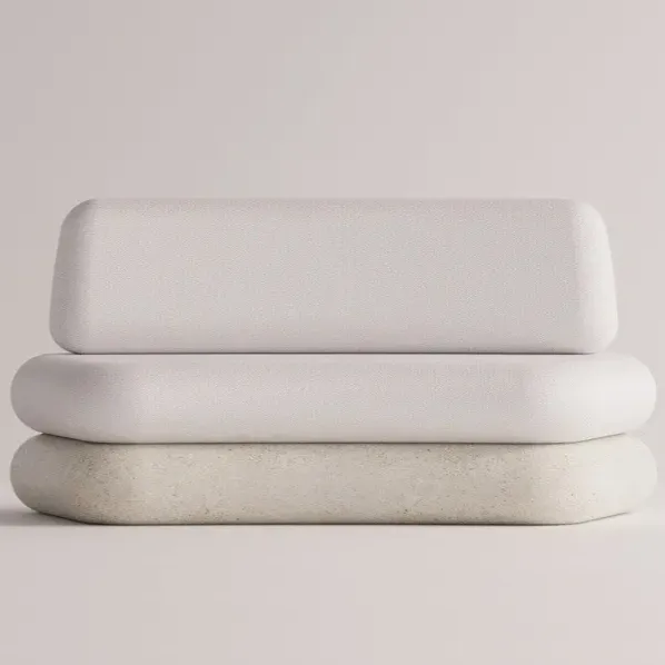 Luxury Armless Outdoor Lounge Sofa with Solid Concrete Base - Luxury Hotel Furniture by Luxury Group International