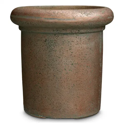 Luxury Bronze Finish Sophisticated Outdoor Planter Front View by Luxury Group International