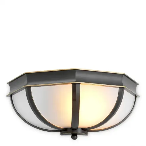 Lampada da parete di lusso con finitura bronzo Vista frontale di Luxury Group International