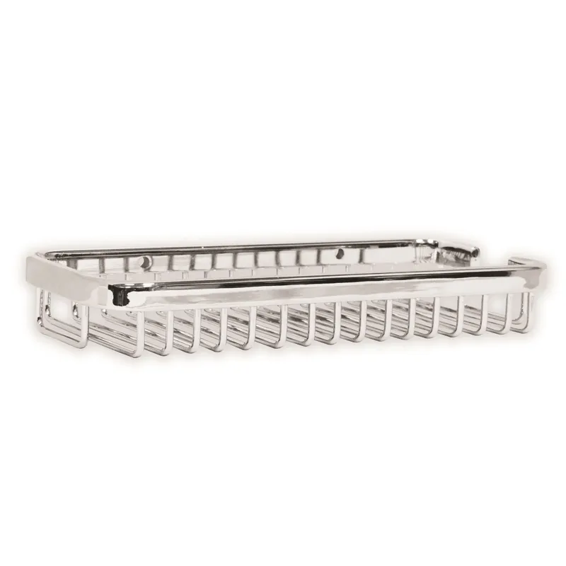 Luxury Chrome Plated Wall Mounted Soap Dish for Hotel Bathrooms Front View by Luxury Group International