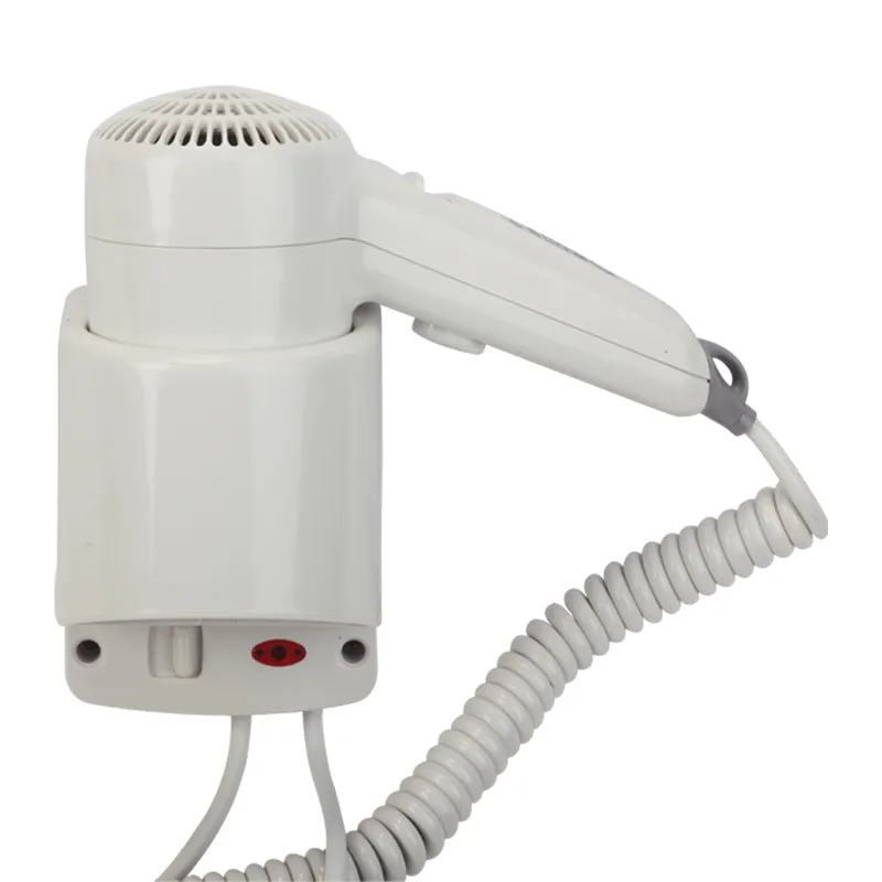 Luxury Compact Hotel Hair Dryer with Vertical Wall Mount Front View by Luxury Group International