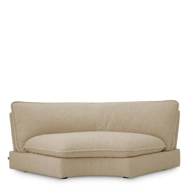 Luxus Cremefarbenes Geschwungenes Modulares Sofa für Moderne Designer-Wohnzimmer von Luxury Group International