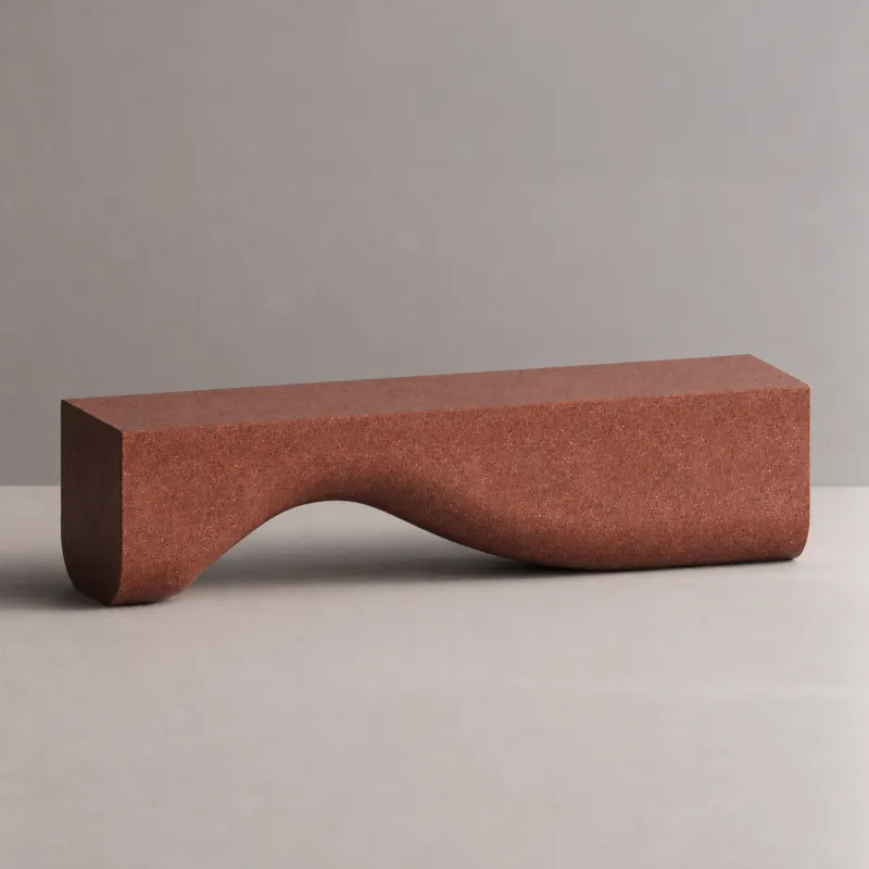 Luxus Designer TV-Ständer aus Beton mit geschwungener Wellenbasis – Modernes Möbelstück von Luxury Group International