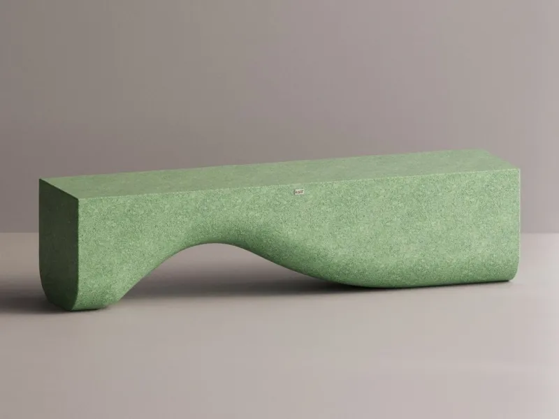 Luxus Designer TV-Ständer aus Beton mit geschwungener Wellenbasis – Modernes Möbelstück von Luxury Group International