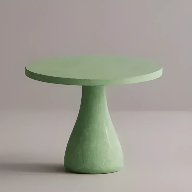 Mesa de Comedor Redonda de Pedestal de Hormigón Artesanal de Lujo para Interiores Modernos por Luxury Group International