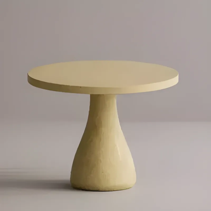 Mesa de Comedor Redonda de Pedestal de Hormigón Artesanal de Lujo para Interiores Modernos por Luxury Group International