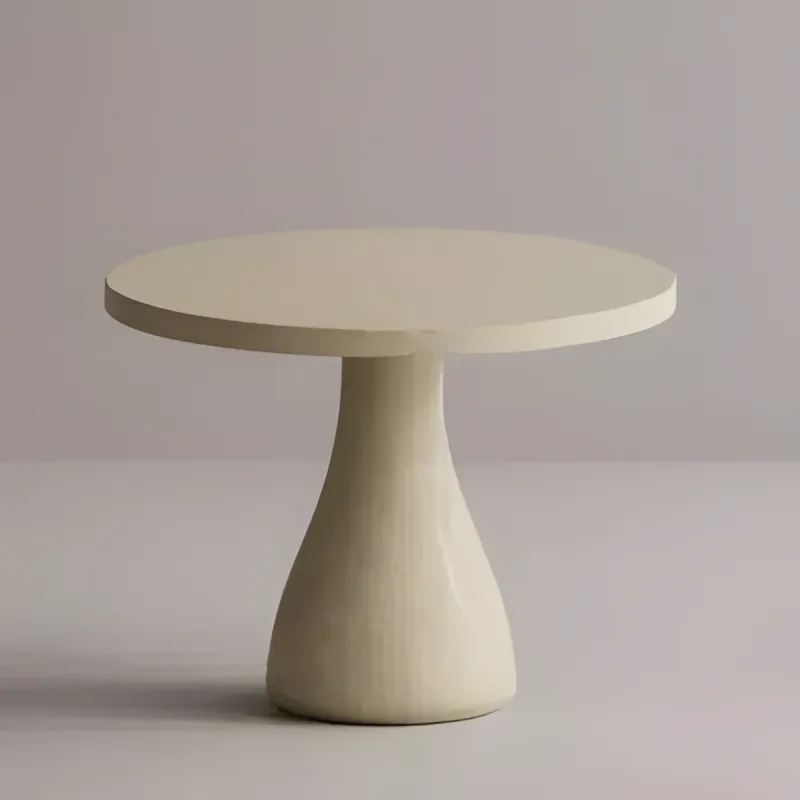 Mesa de Comedor Redonda de Pedestal de Hormigón Artesanal de Lujo para Interiores Modernos por Luxury Group International