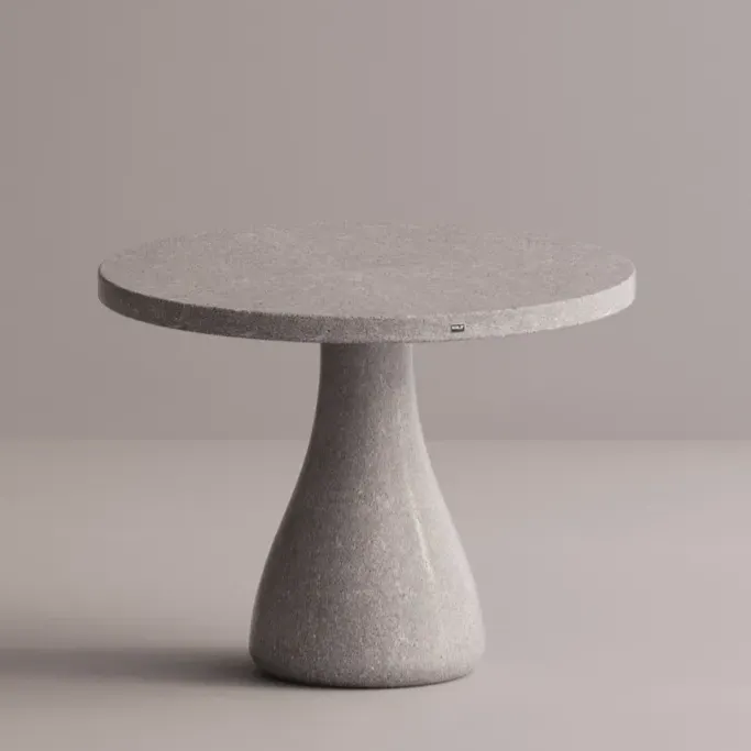 Luxury Handcrafted Round Concrete Pedestal Dining Table for Modern Interiors by Luxury Group International