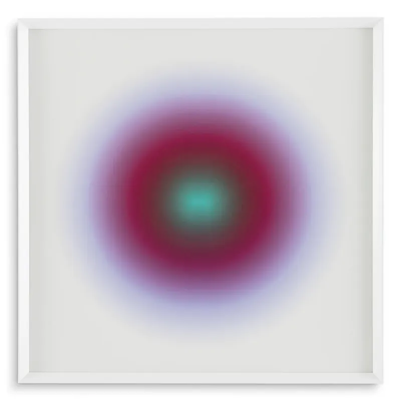 Luxury Henri Boissière Circle Abstract Wall Art Print with White Frame - Luxury Wall Art Front View by Luxury Group International