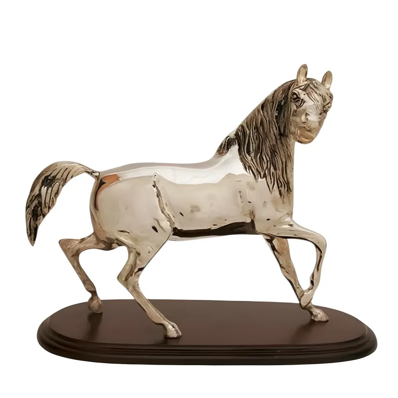 Luxus Pferdefigur Bronze Skulptur in Gold- & Silber-Finish von Luxury Group International