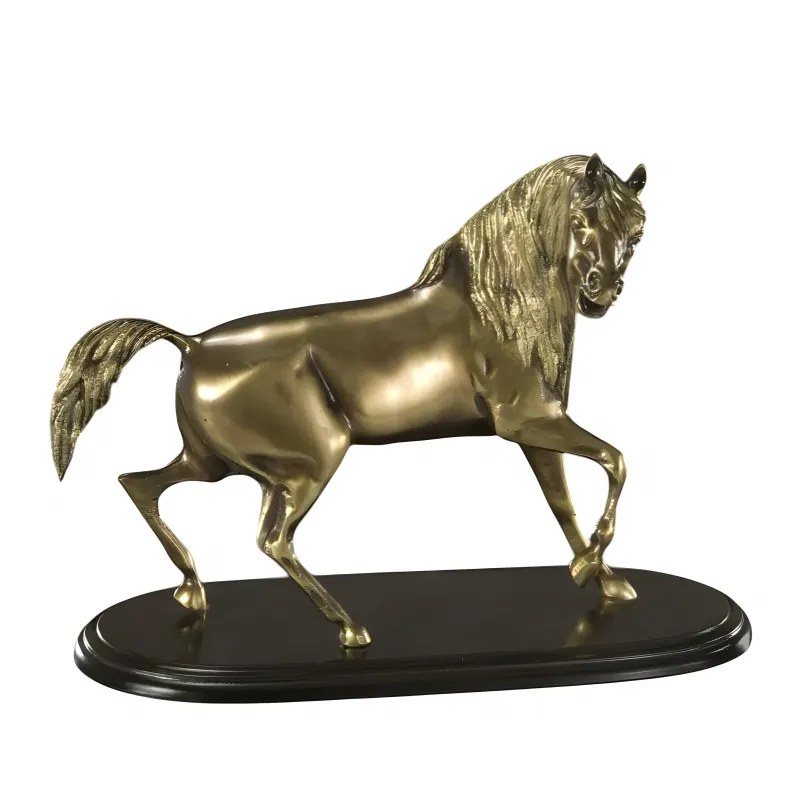 Luxus Pferdefigur Bronze Skulptur in Gold- & Silber-Finish von Luxury Group International