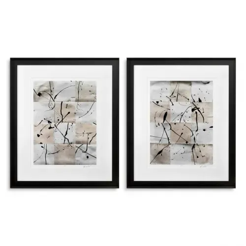 Luxury Print Set with Metallic Accents (2 pcs.) Front View by Luxury Group International