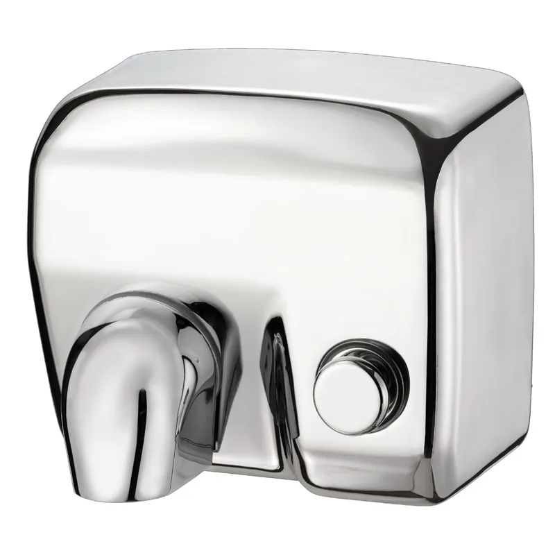 Luxury Push Button Hand Dryer with Anti-Vandal Stainless Steel Body by Luxury Group International