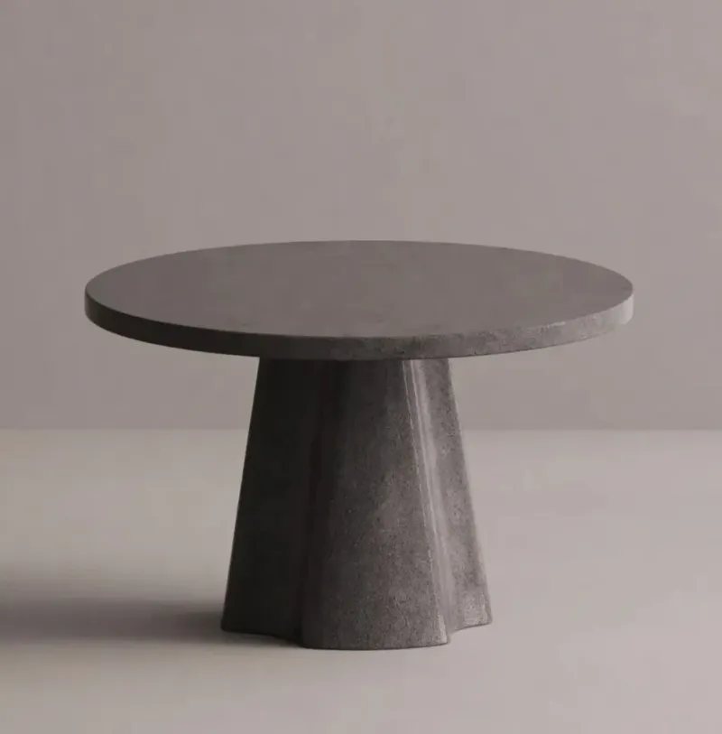 Luxury Round Black Dining Table – Modern Designer Pedestal Table by Luxury Group International