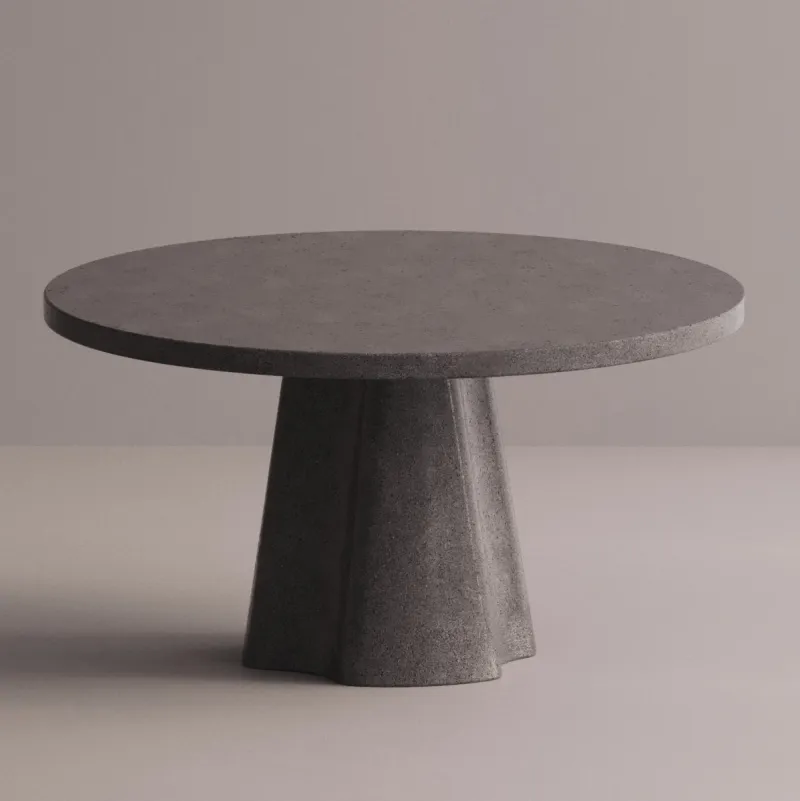 Luxury Round Black Dining Table – Modern Designer Pedestal Table by Luxury Group International
