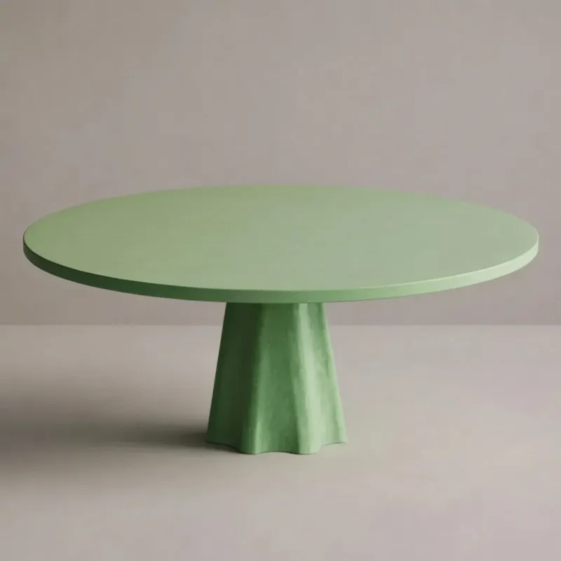 Luxury Round Green Dining Table – Modern Designer Statement Table by Luxury Group International