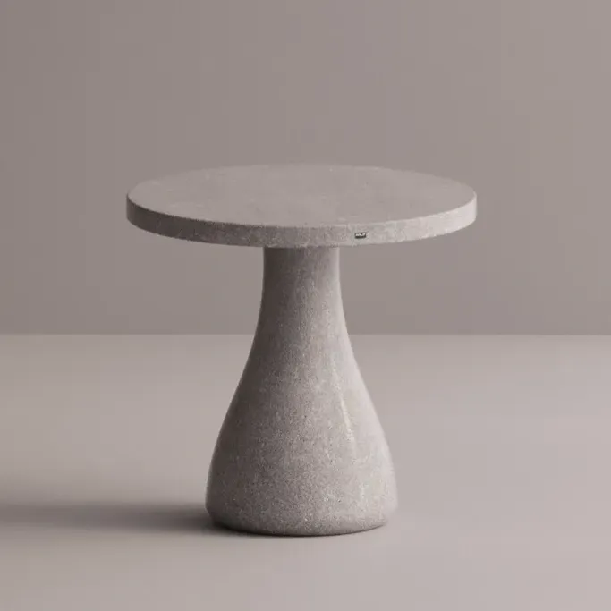 Luxury Round Pedestal Concrete Table for Elegant Indoor & Outdoor Spaces by Luxury Group International